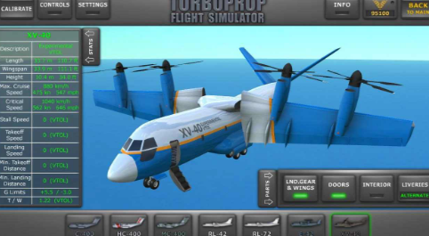 涡轮螺旋桨飞行模拟器喷气式飞机截图1